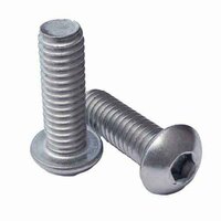 BSCS01058S #10-24 x 5/8" Button Socket Cap Screw, Coarse, 18-8 Stainless